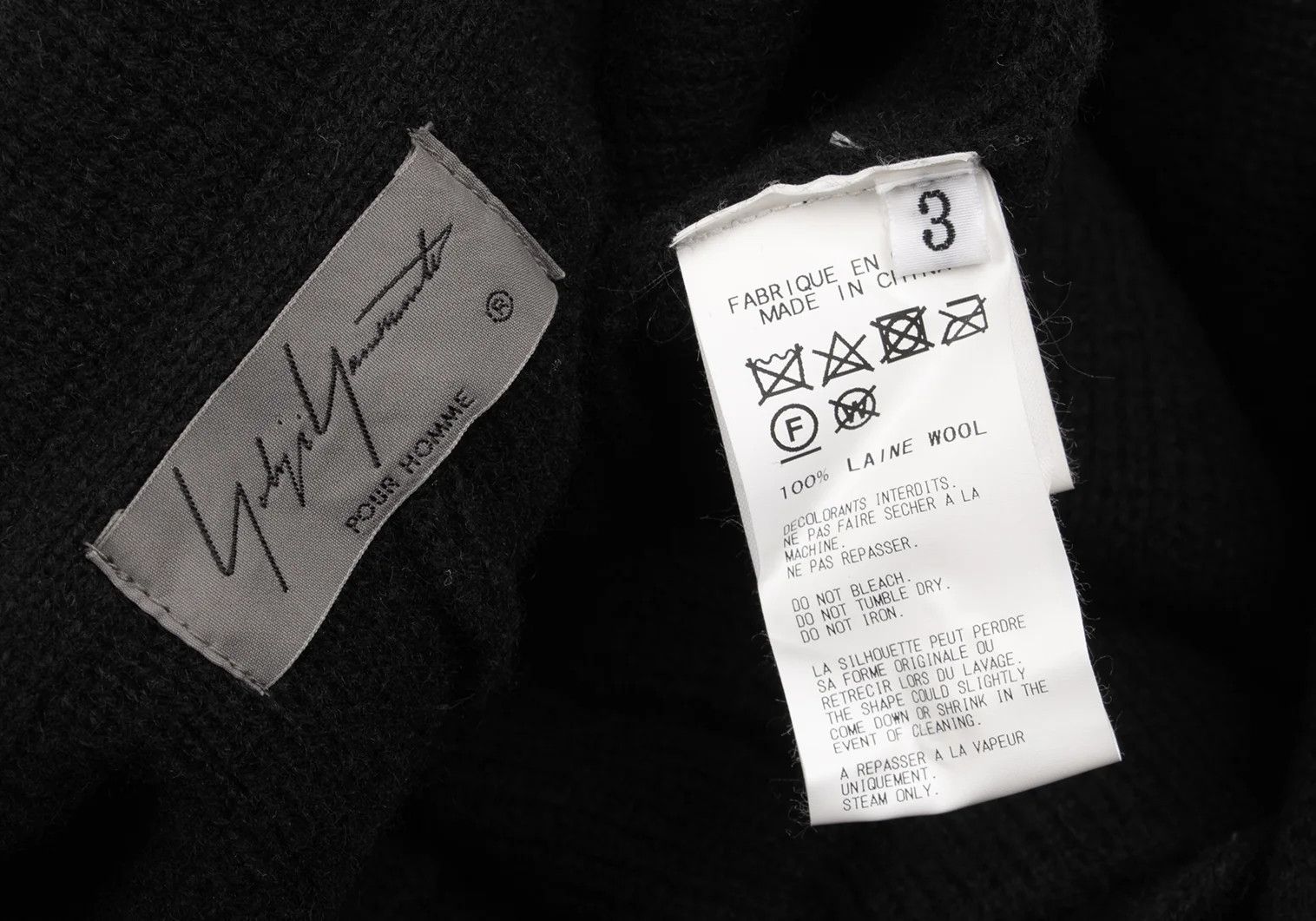 Yohji Yamamoto Yohji Yamamoto Wool Knit Blazer Black 3 Size US L / EU 52-54 / 3 - 12 Thumbnail