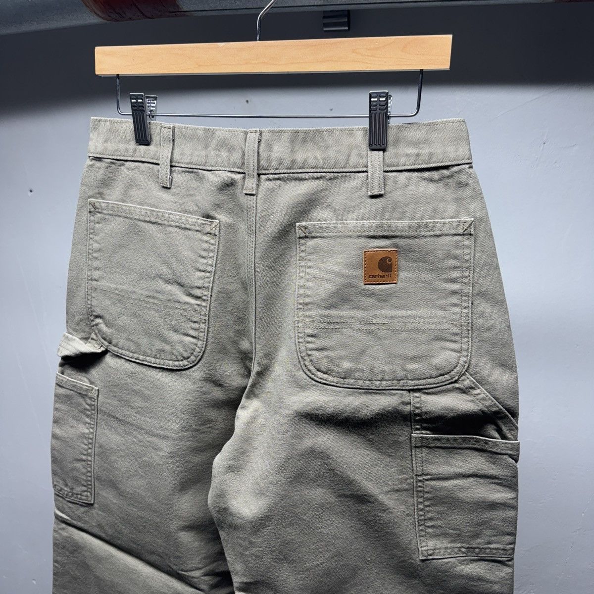 Vintage Carhartt Baggy Carpenter Work Pants ERD Grunge Chrome Size US 31 - 3 Thumbnail