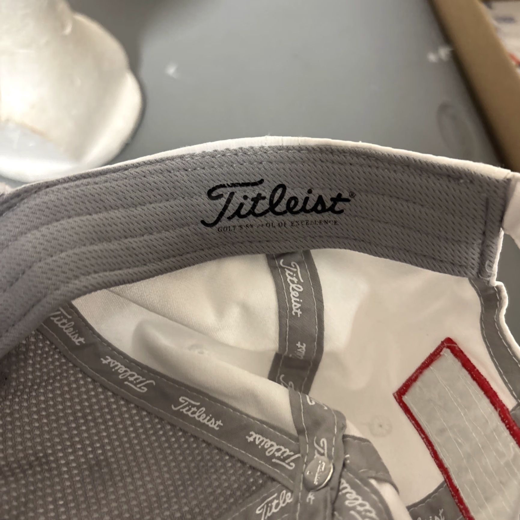 Titleist Titleist Golf Hat Foot Joy FJ Baseball Cap Strapback Adjustable White Black Men Adjustable Cap White Baseball Cap Size ONE SIZE - 8 Thumbnail