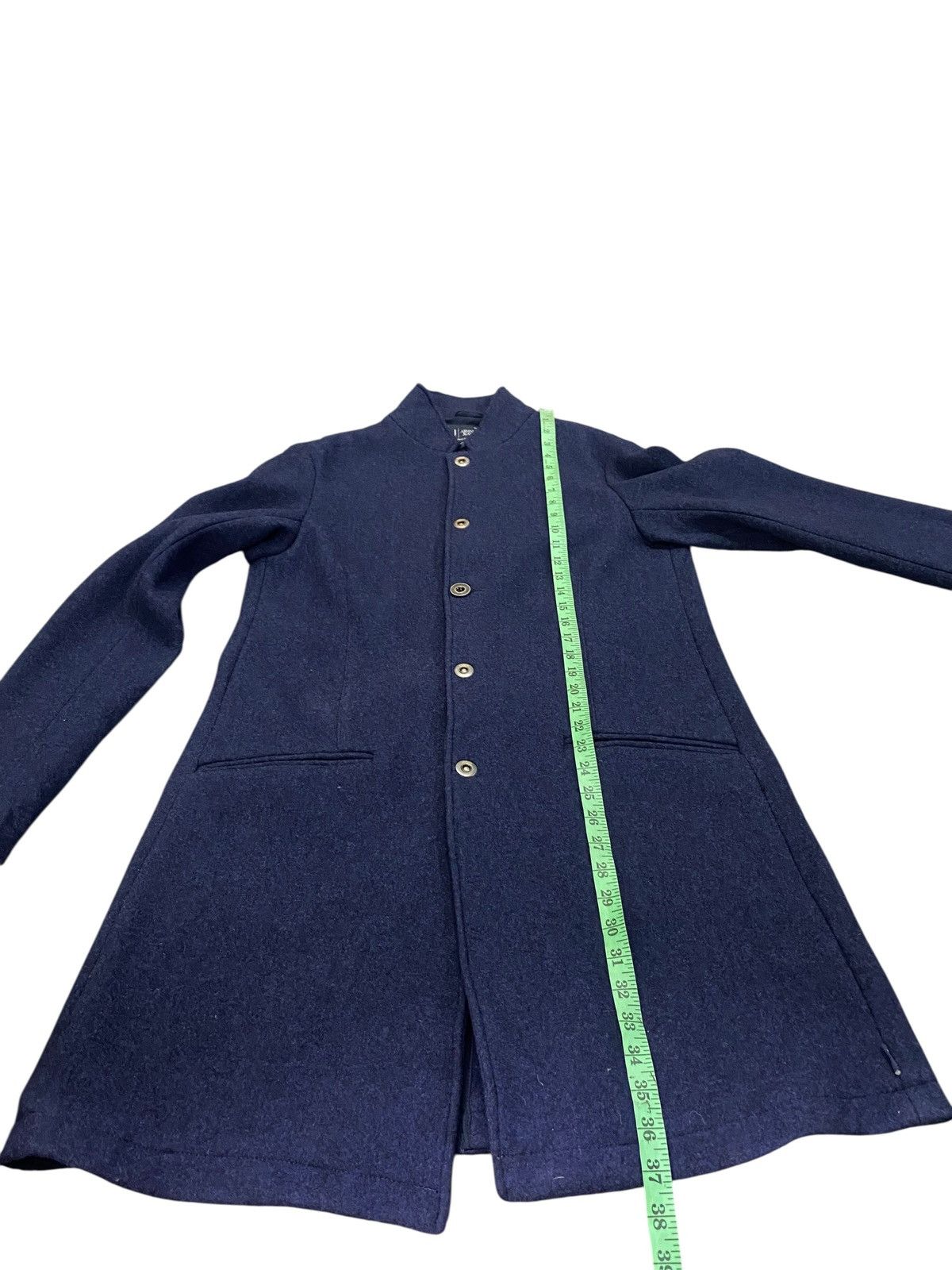 Armani Armani Jeans Snap Button Balmacaan Coat Size 50 Blue Colour Size US M / EU 48-50 / 2 - 15 Thumbnail