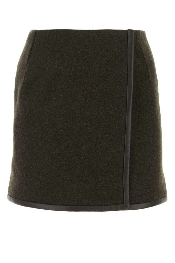 Golden Goose o1y0825 Mini Skirt in Military Green Size 27" / US 4 / IT 40 - 1 Thumbnail