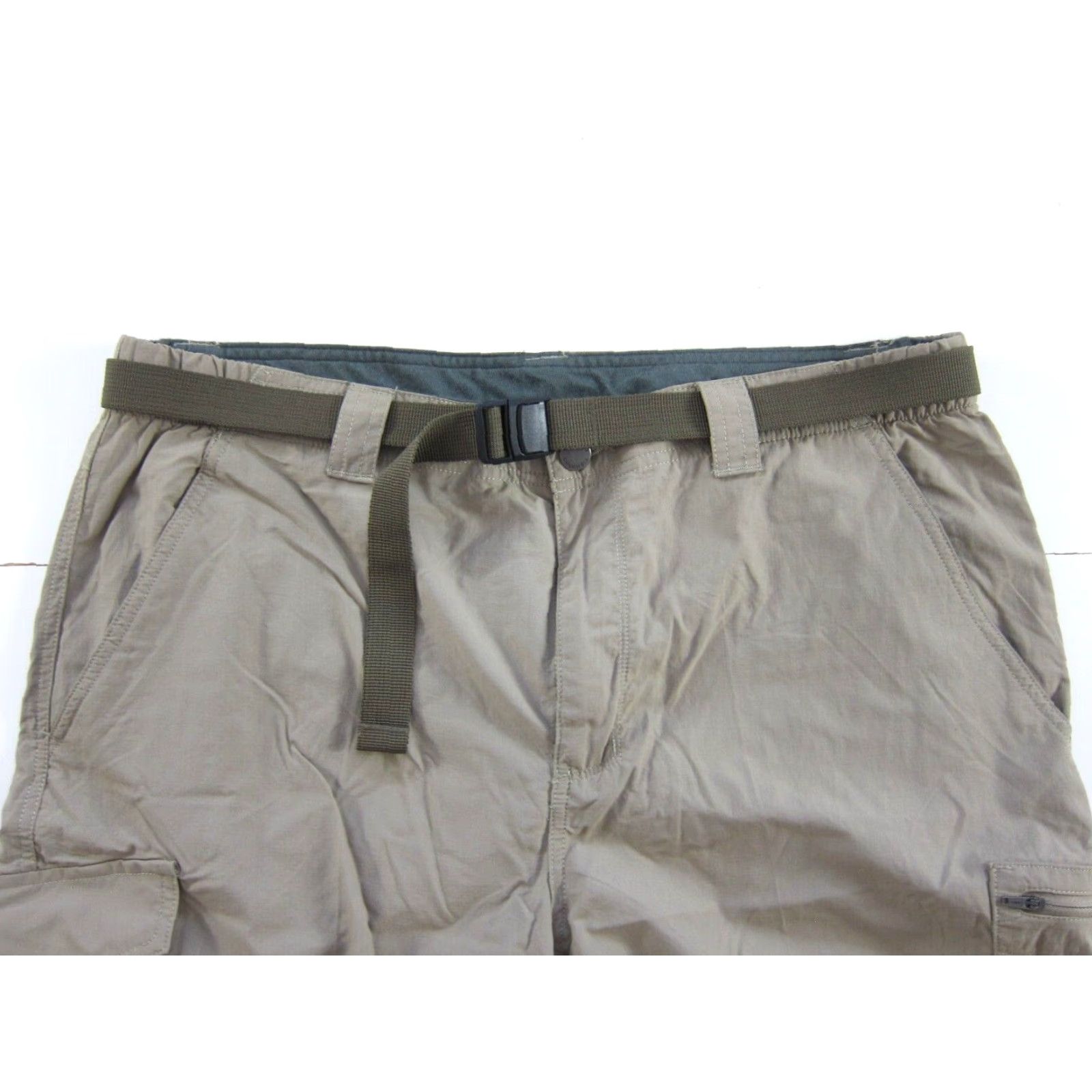 Vintage VINTAGE Columbia 100% Nylon Beige Brown Pocket Cargo Travel Hike Camp Shorts Men 38 Size US 38 / EU 54 - 4 Thumbnail