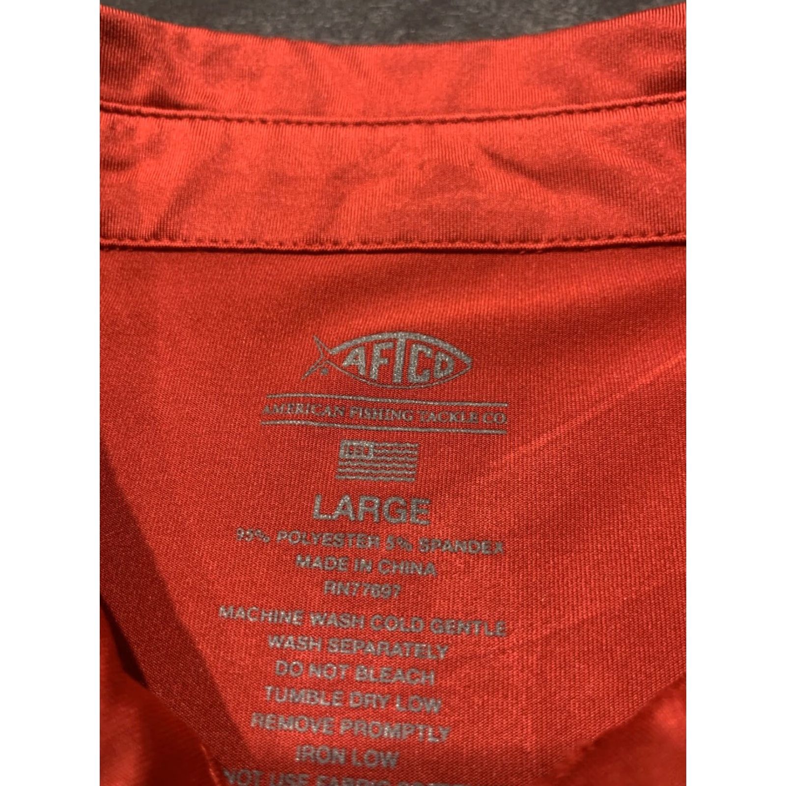 Vintage VINTAGE AFTCO Polo Shirt Men Large Red Performance 90s Size US L / EU 52-54 / 3 - 5 Thumbnail