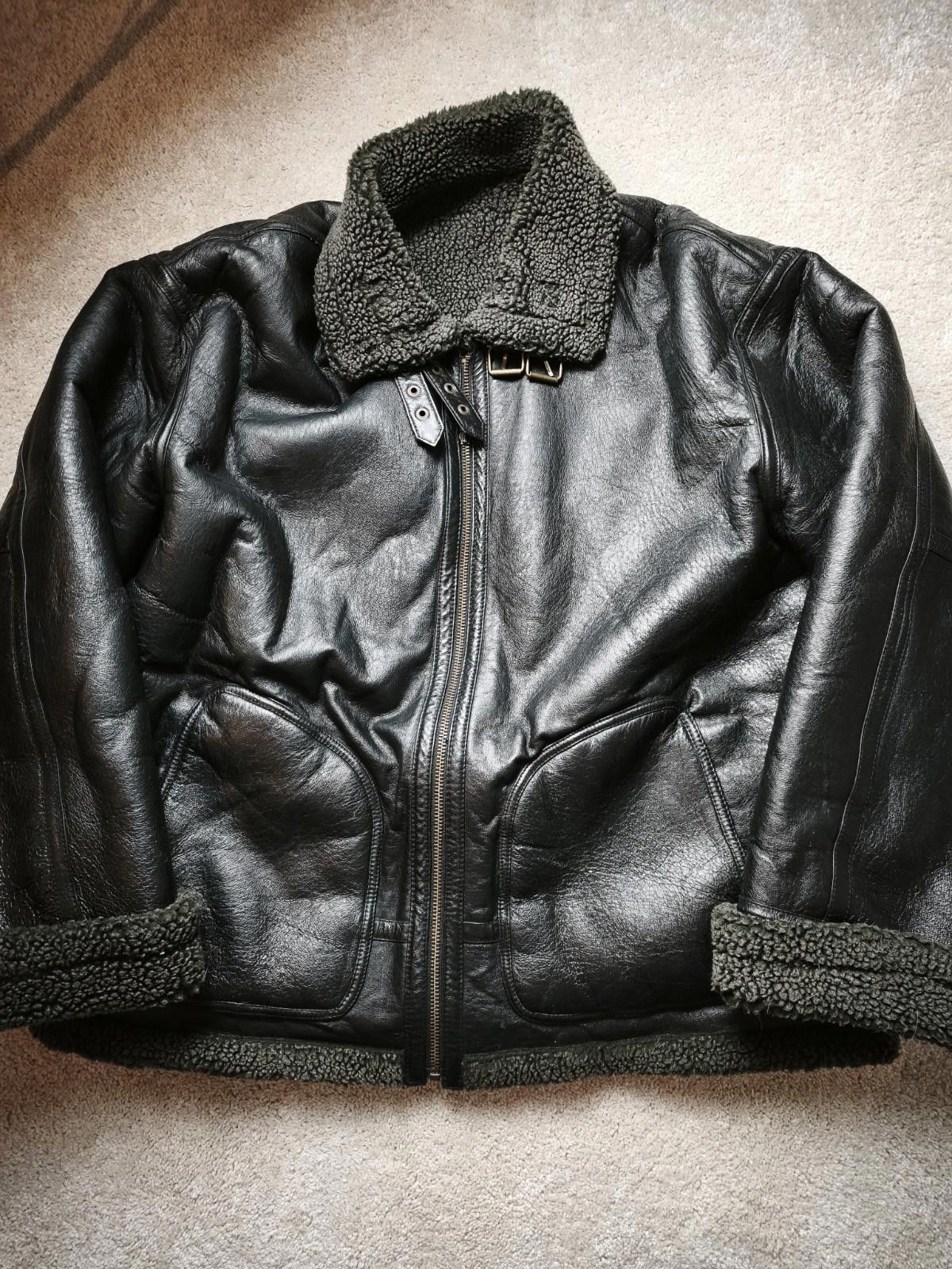 Wilson Leather Bomber Aviator Jacket Sherpa Men Fits XL B3 Wilson's Size US XL / EU 56 / 4 - 1 Thumbnail