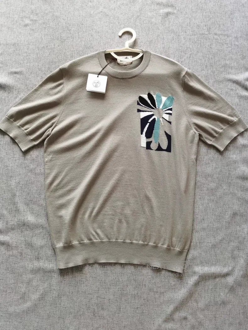 Hermes Hermes High-End Cashmere Short Sleeve T-Shirt Size US XL / EU 56 / 4 - 1 Thumbnail