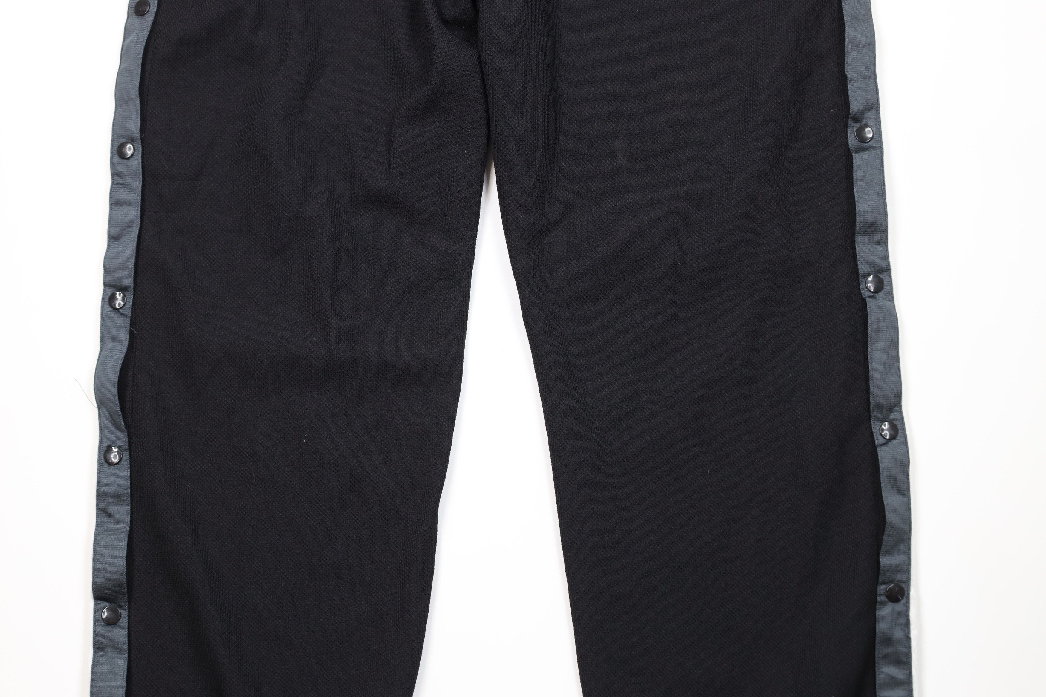 Vintage Vintage 90s Streetwear Knit Tearaway Wide Leg Pants Black Size US 38 / EU 54 - 14 Thumbnail