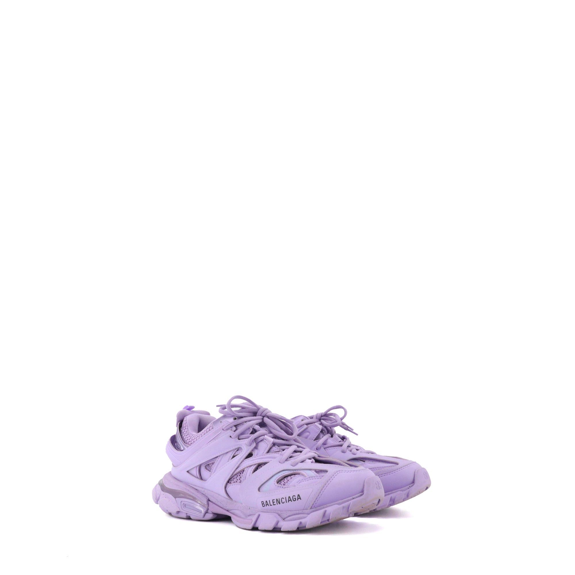 Balenciaga BALENCIAGA - Balenciaga Track sneakers in purple leather (T40) Size US 9 / IT 39 - 1 Thumbnail