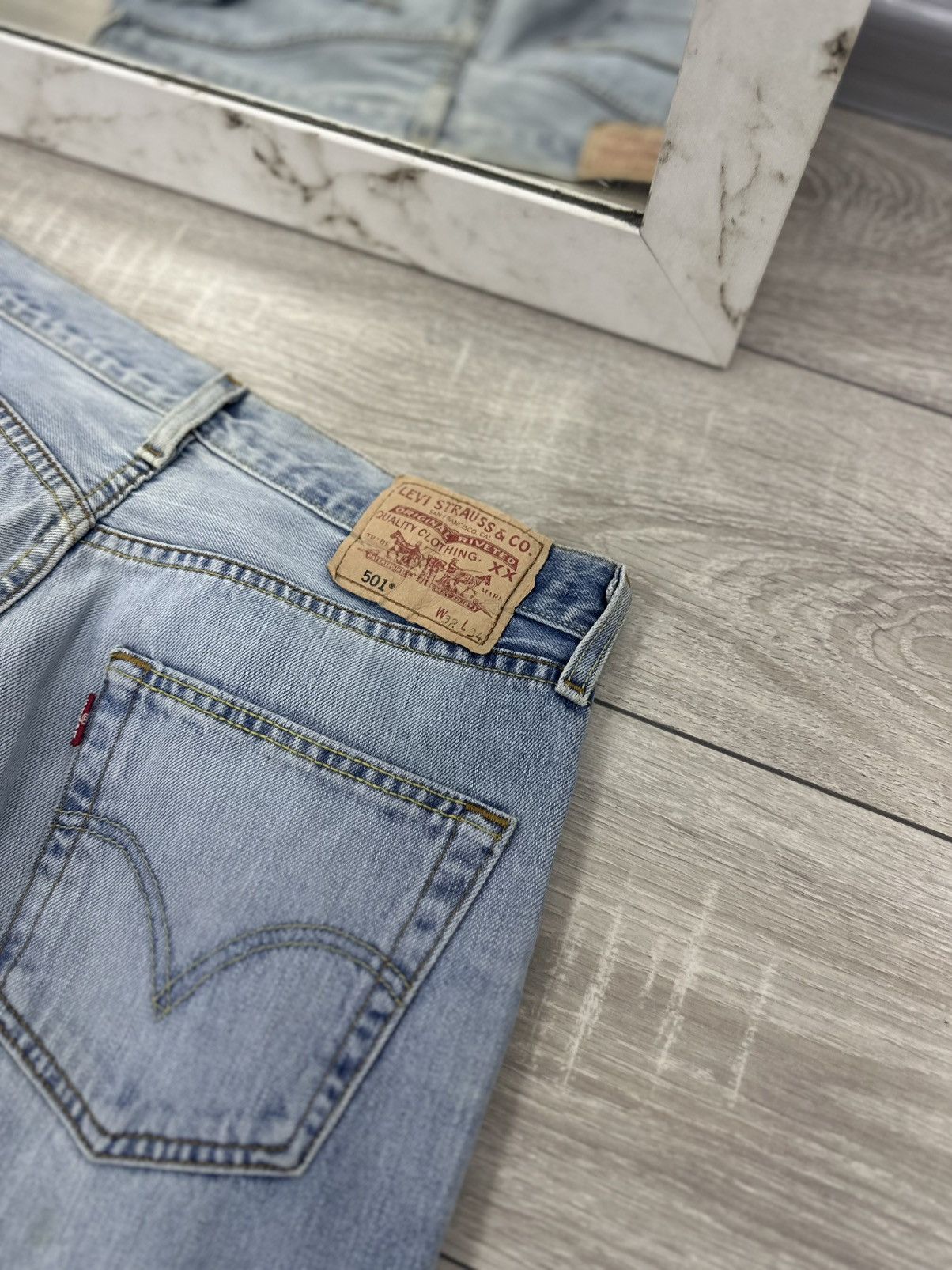 Levi's Levis 501 Baggy Flared Vintage Y2K Jeans Size US 32 / EU 48 - 7 Thumbnail