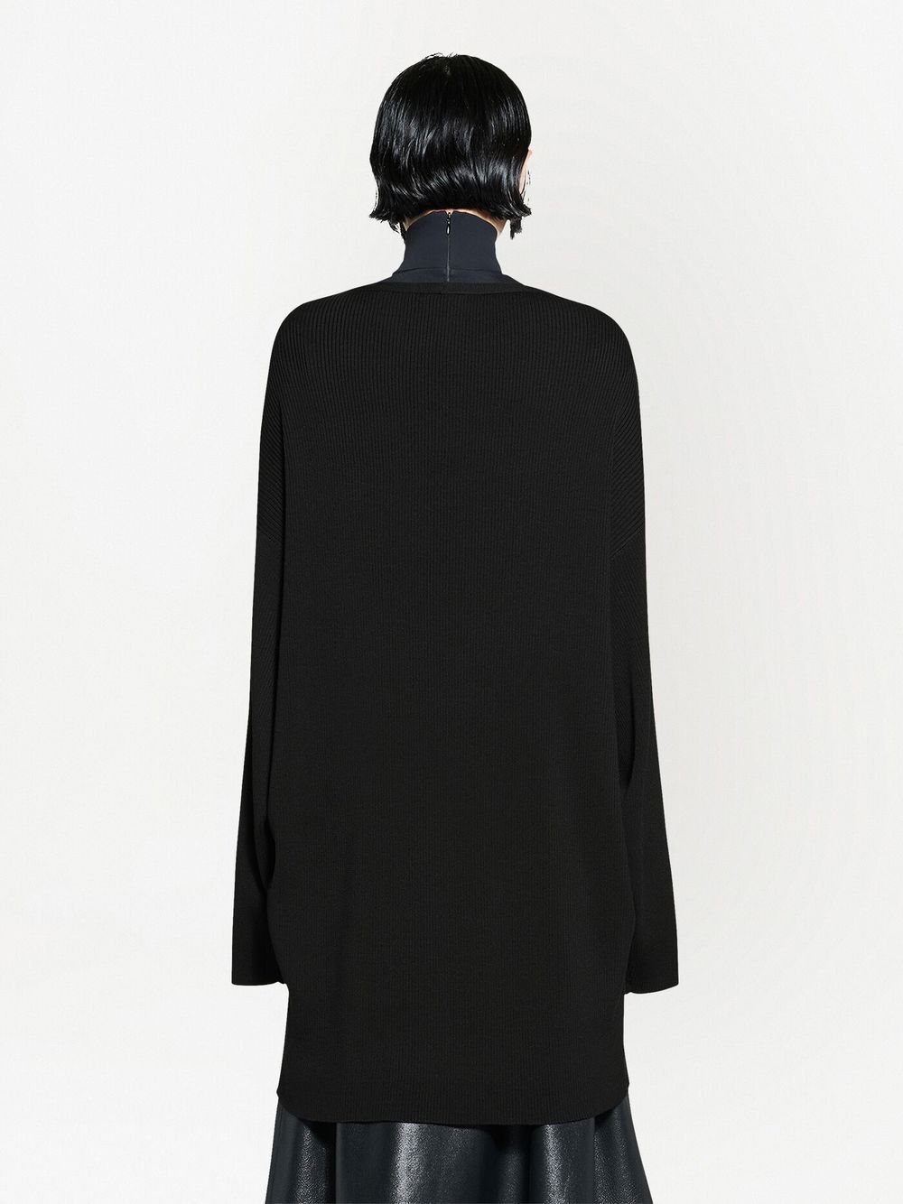 Balenciaga o1in1g1024 Vareuse Sweater in Black Size XS / US 0-2 / IT 36-38 - 4 Thumbnail
