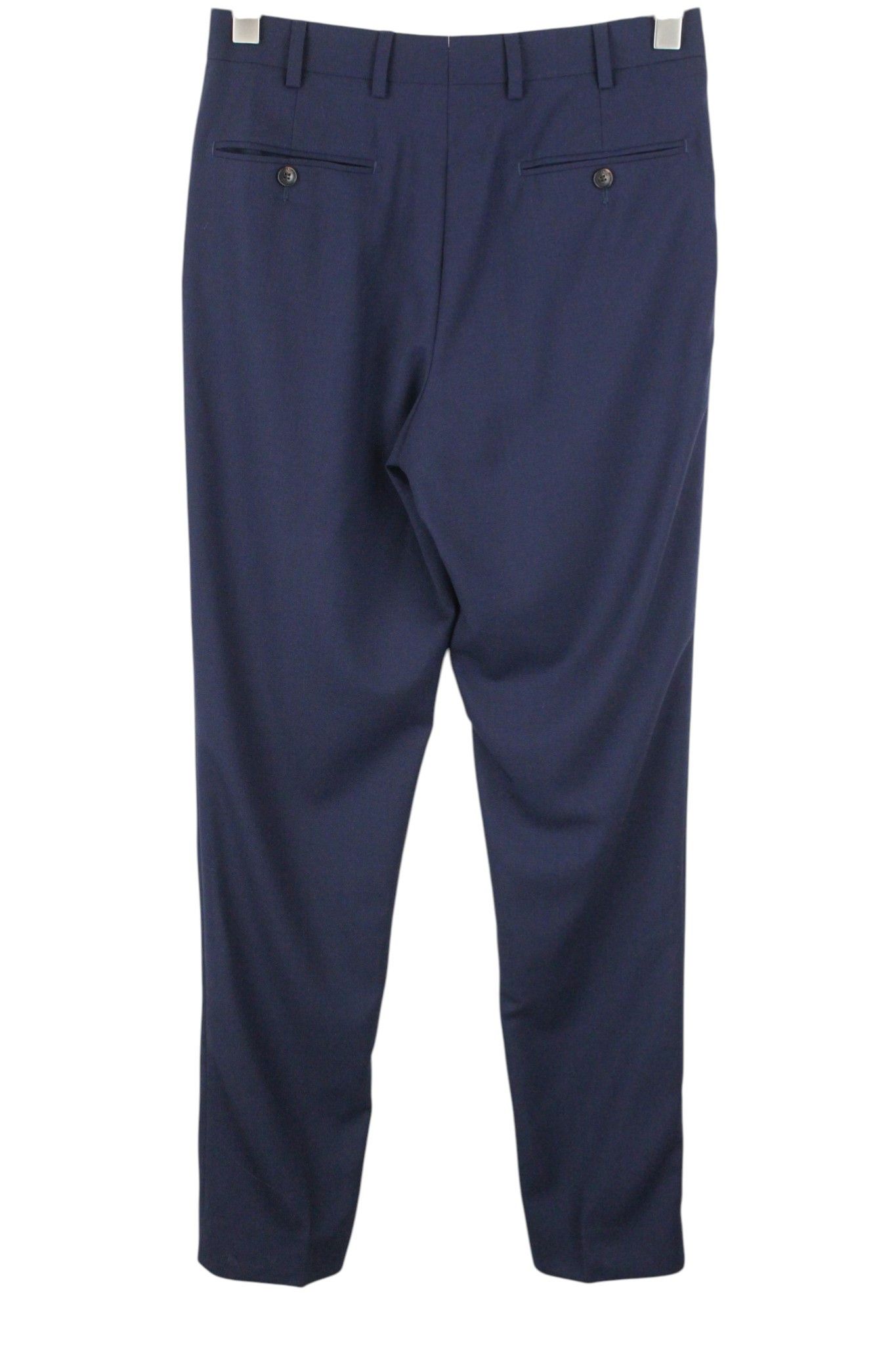 Other UK28R Blue Wool Pleated Trousers 61609 Size 28" / US 6 / IT 42 - 2 Thumbnail