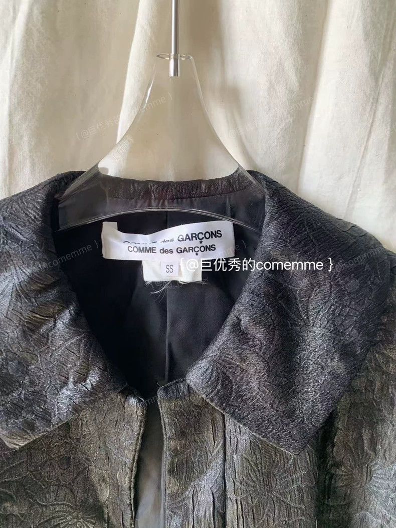 Comme des Garcons Comme Des Garcons Black lapel bow embellishment embossed d Size XS / US 0-2 / IT 36-38 - 4 Thumbnail