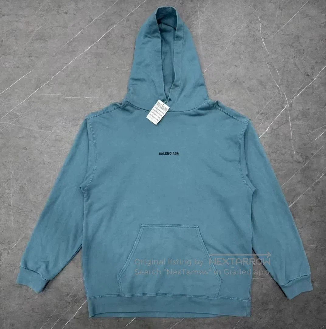 Balenciaga Balenciaga 23FW Logo Embroidered Hoodie. Size US M / EU 48-50 / 2 - 1 Thumbnail