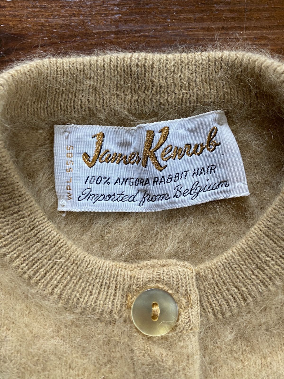 Retrofit Vintage 40’s/50’s Kenrob Angora Rabbit Hair Cardigan Sweater Size S / US 4 / IT 40 - 6 Thumbnail