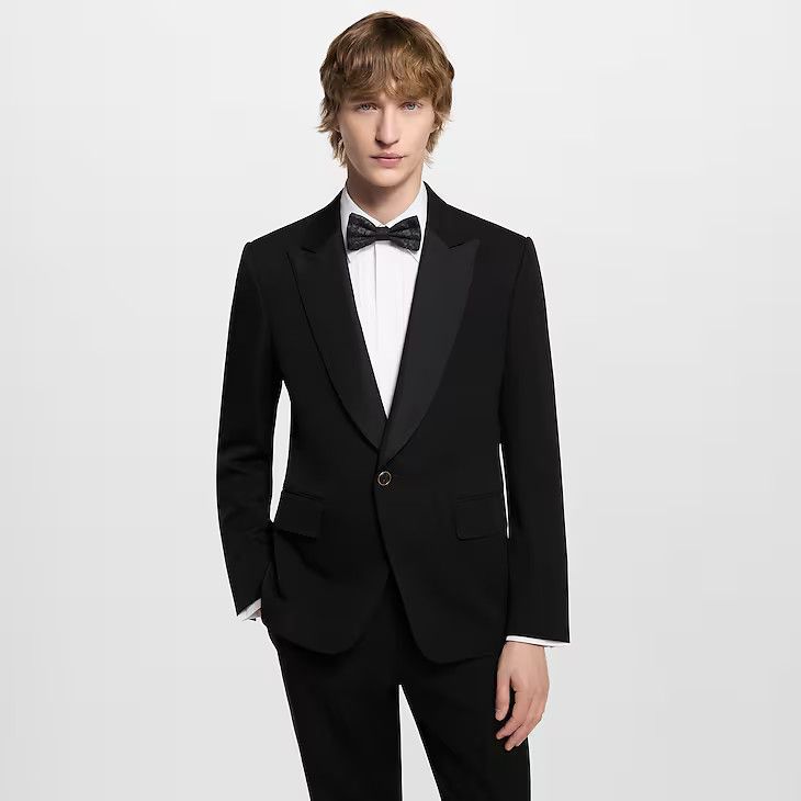 Louis Vuitton Single-Breasted Tuxedo Jacket - 54 XL Size 54L - 4 Thumbnail