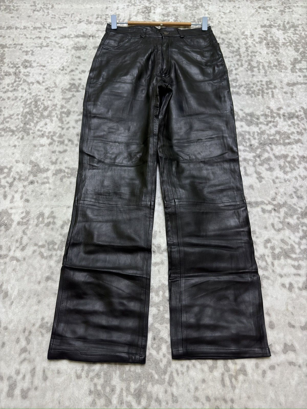 Rigel Created by Miwa Sheepskin Leather Pants Y2K Archive