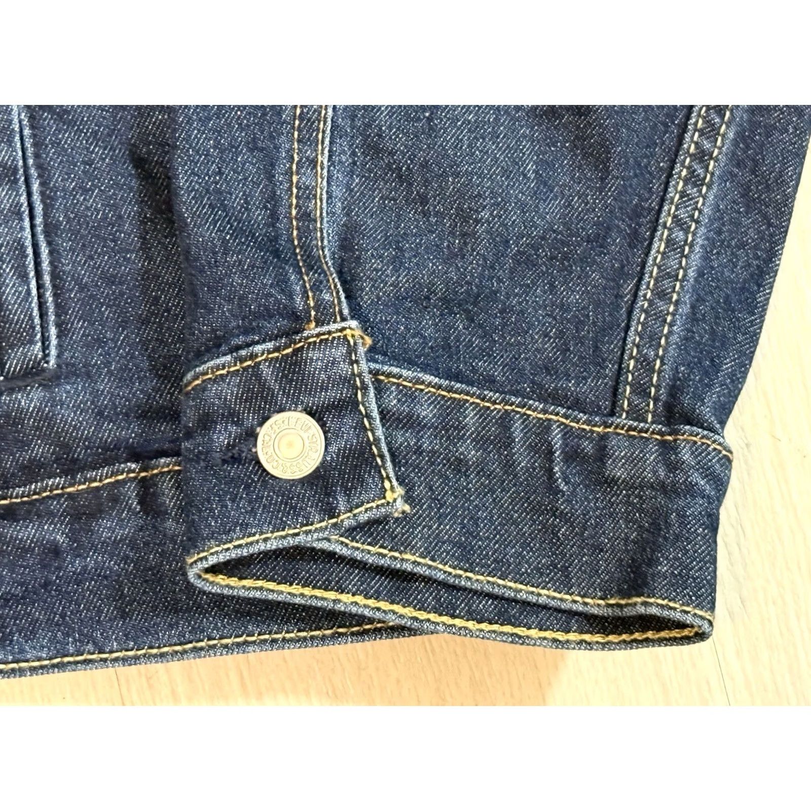 Denime Levi’s Type III Jacket XXL Denim Western Cowboy NWT IRREGULAR Blue Button Mens Size US 39 - 4 Thumbnail