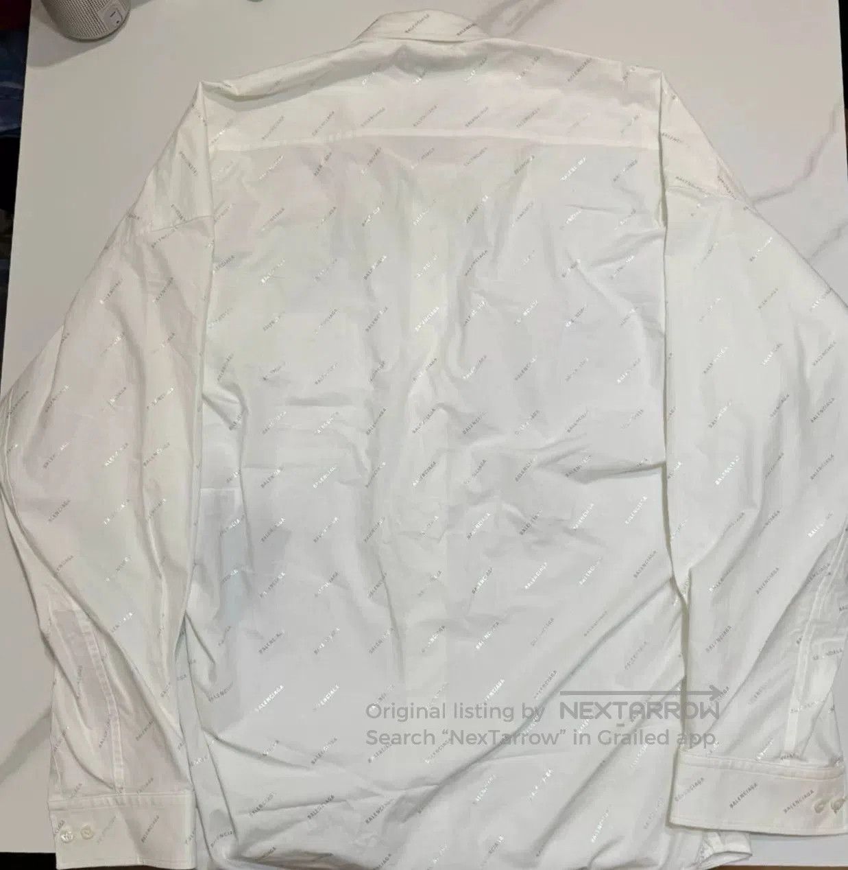 Balenciaga Balenciaga Silver Logo Print Long. Size US S / EU 44-46 / 1 - 4 Thumbnail