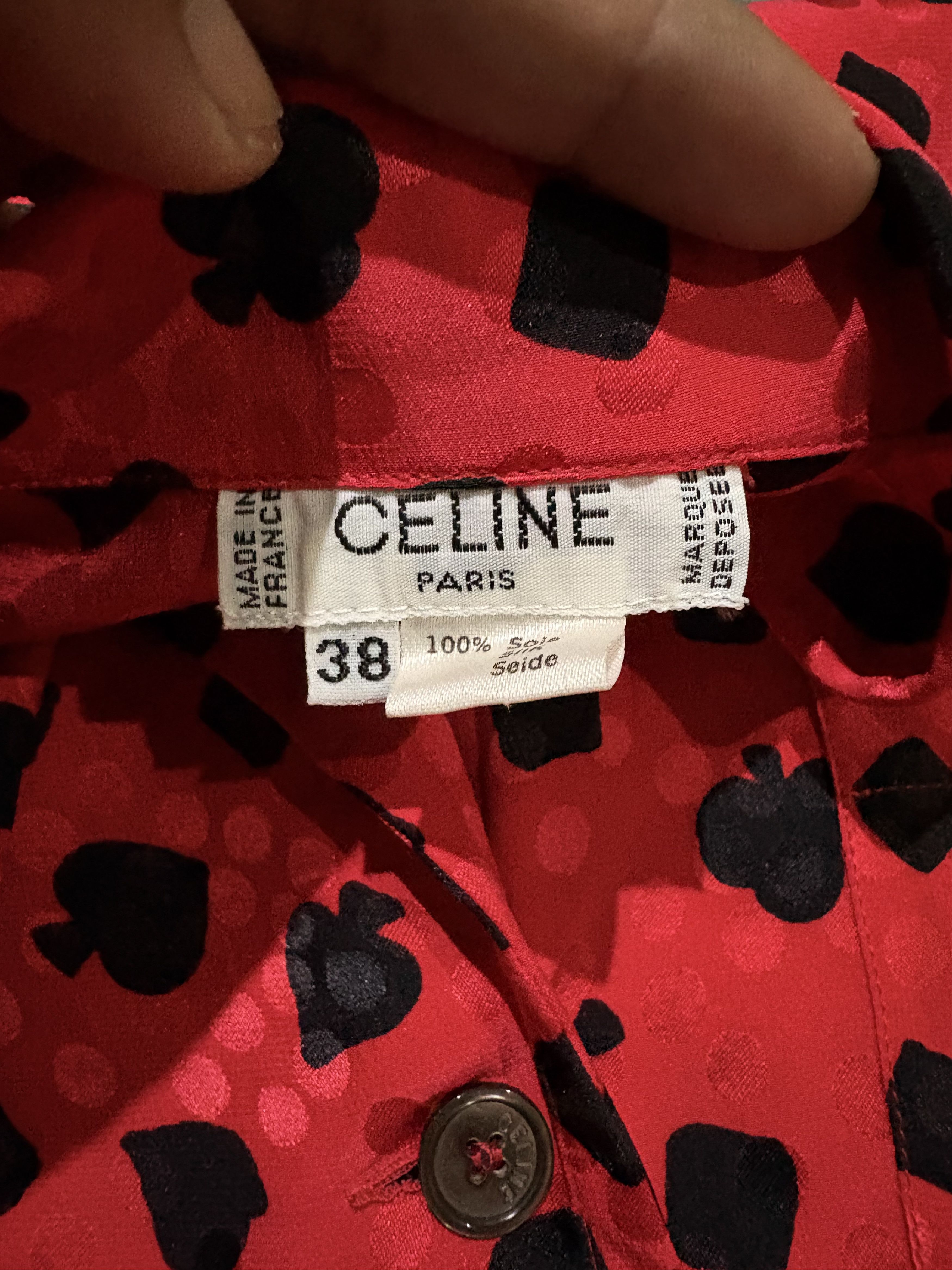 Celine Vintage celine button up shirt Size XS / US 0-2 / IT 36-38 - 4 Thumbnail