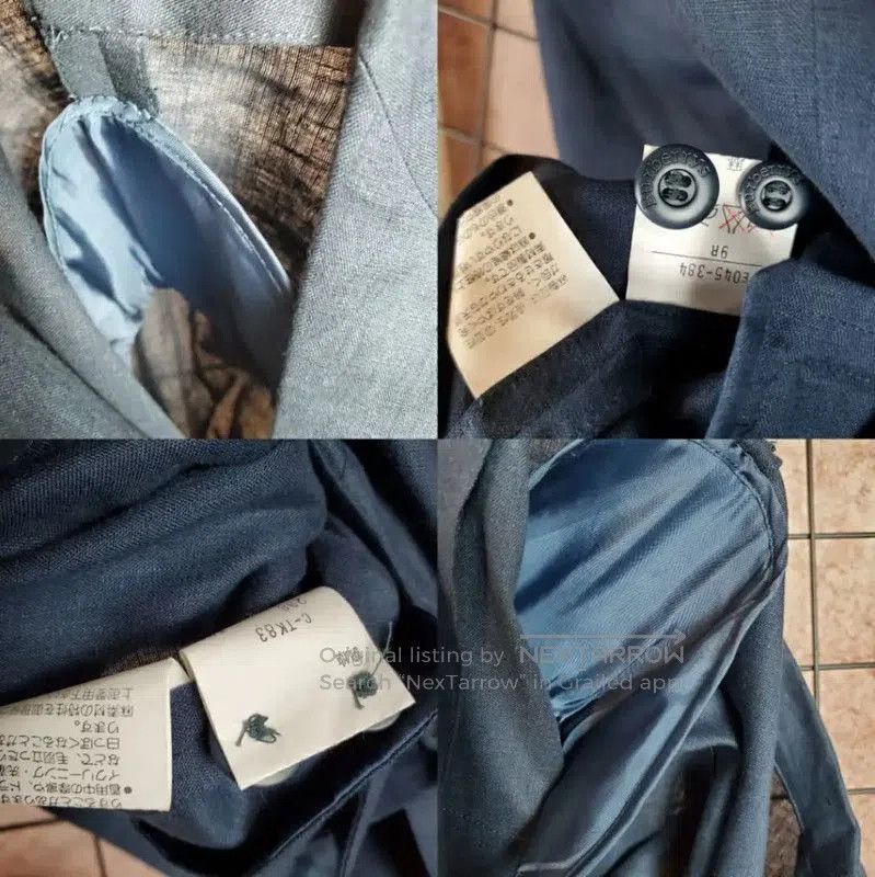 Burberry Burberry Navy Blue Linen Women's Cardigan. Size M / US 6-8 / IT 42-44 - 8 Thumbnail