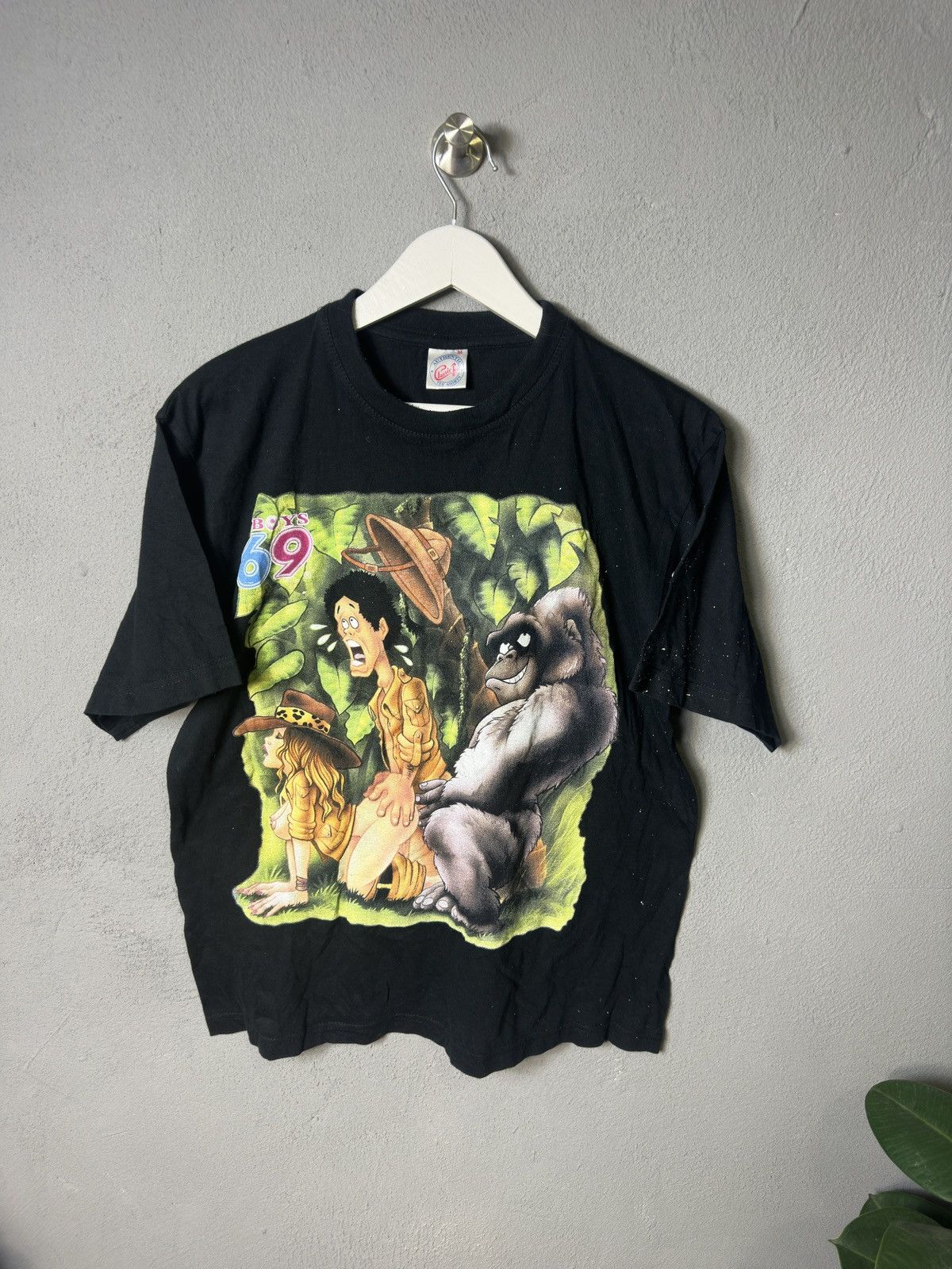 Vintage VINTAGE 00s FADED PORNSTAR STYLE SEX HUMOR ADULT BLACK SHIRT Size US M / EU 48-50 / 2 - 1 Thumbnail