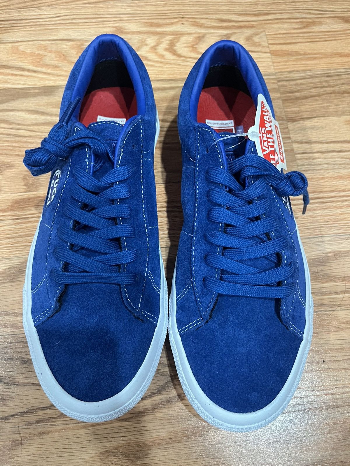 Supreme × Vans Supreme Fuck Em Blue Vans Size US 8.5 / EU 41-42 - 3 Thumbnail