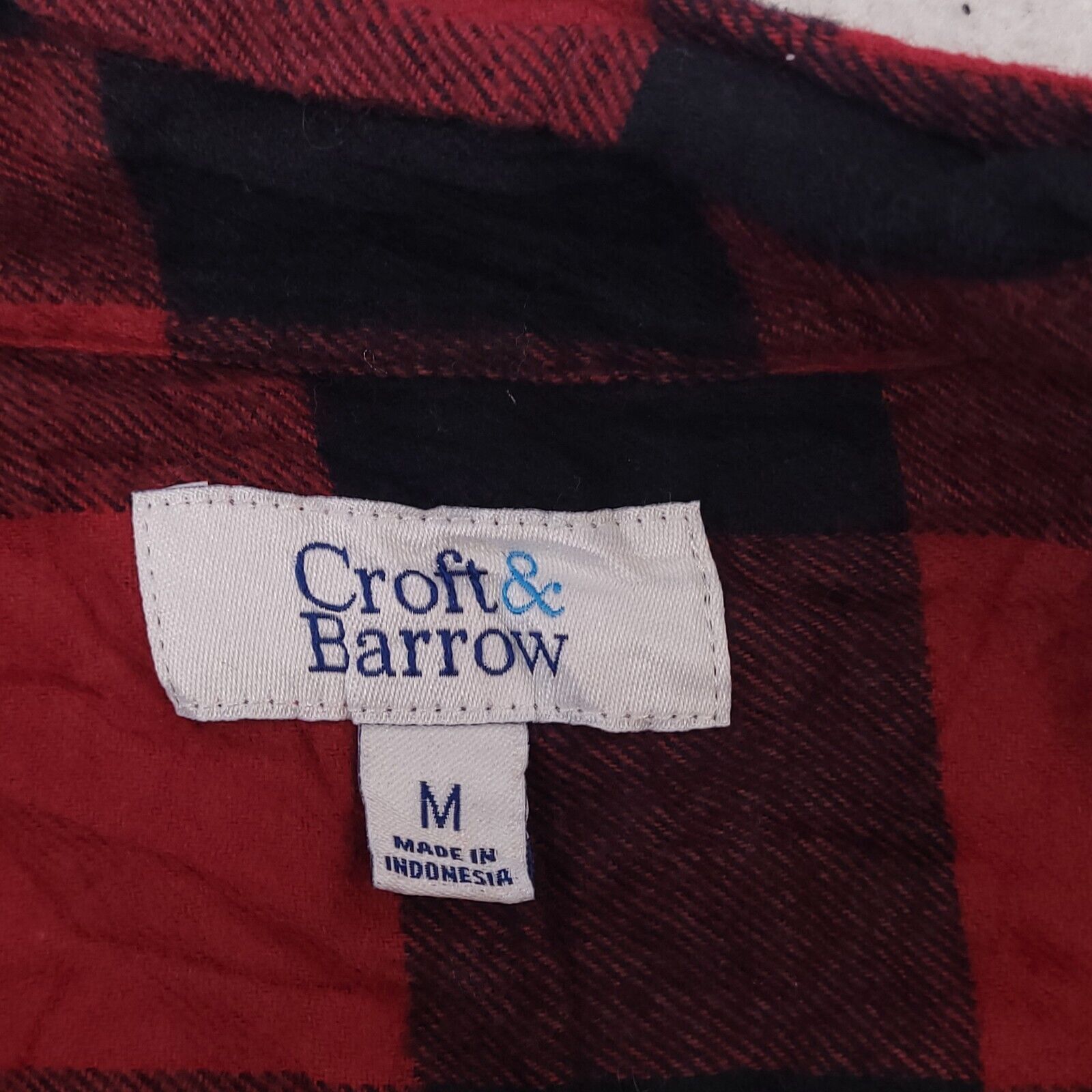 Croft & Barrow Croft & Barrow Buffalo Check Flannel Shirt Mens Size M Red Size US M / EU 48-50 / 2 - 3 Thumbnail