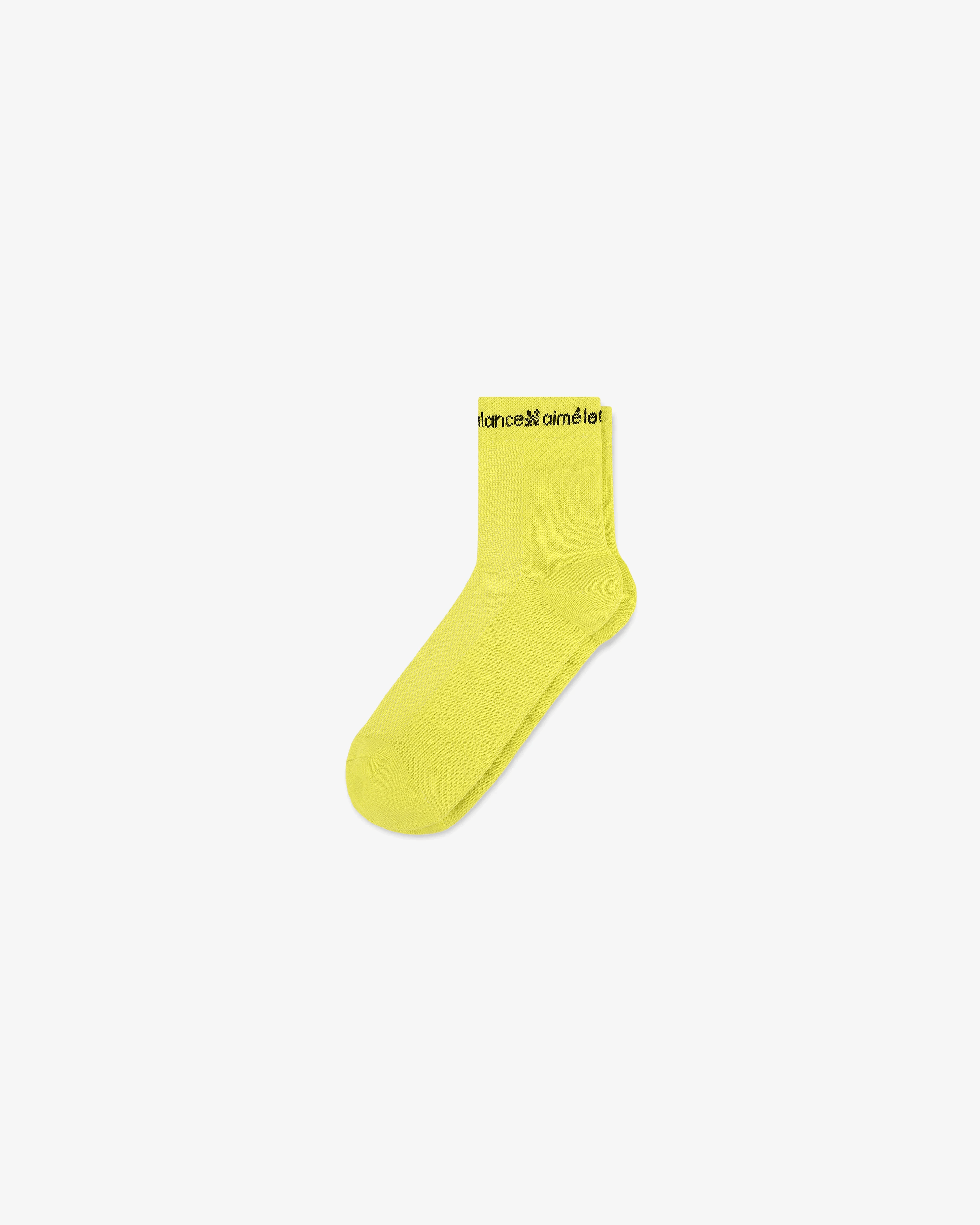 Aime Leon Dore × New Balance ALD / New Balance RC56 Performance Ankle Sock in Neon Yellow Size ONE SIZE - 1 Thumbnail