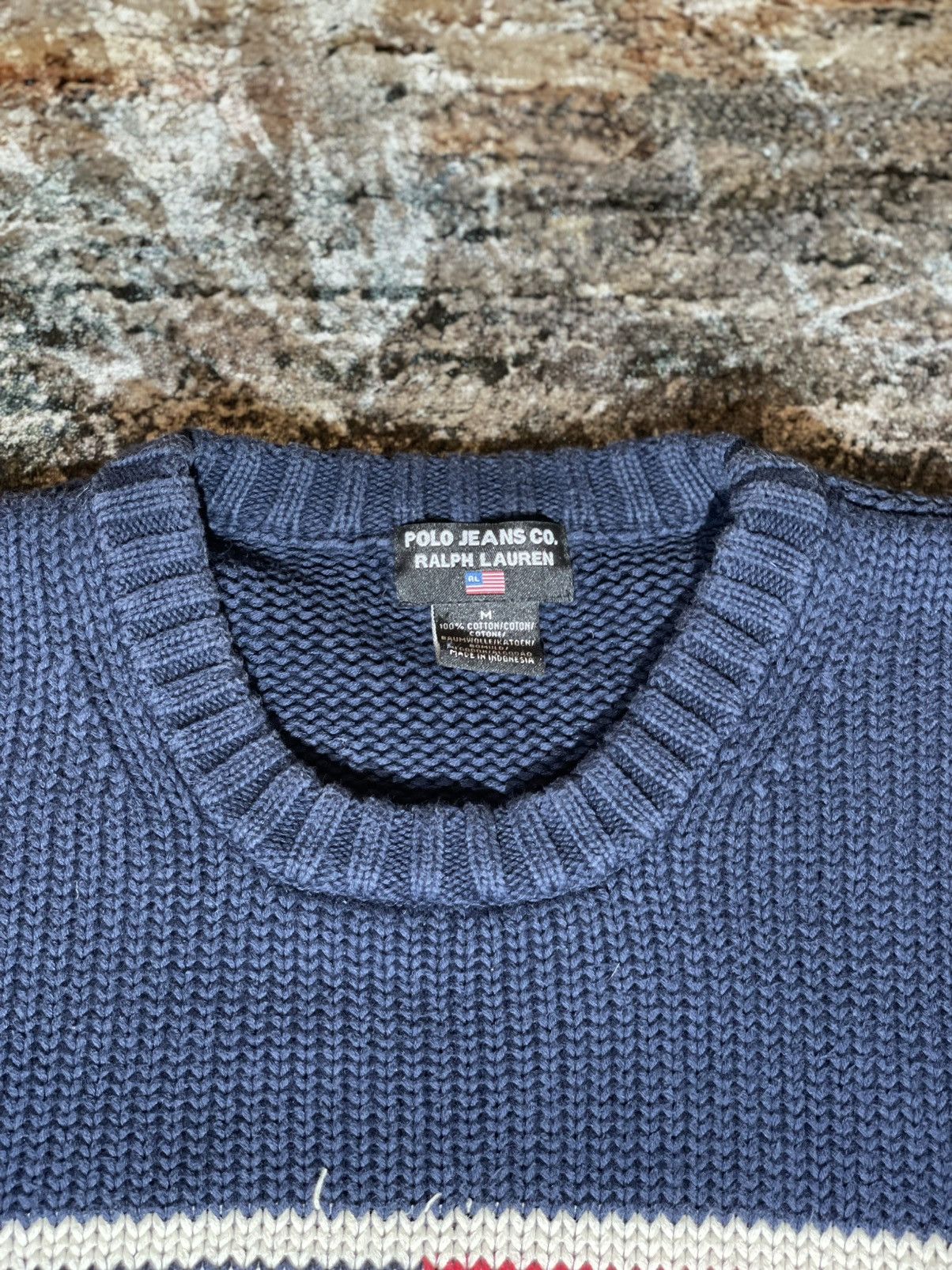Polo Ralph Lauren POLO RALPH LAUREN x Ralph Lauren American Flag Knit Sweater Size US M / EU 48-50 / 2 - 4 Thumbnail
