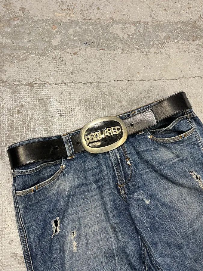 Dsquared2 Dsquared2 Propaganda Buckle Black Belt Size ONE SIZE - 1 Thumbnail