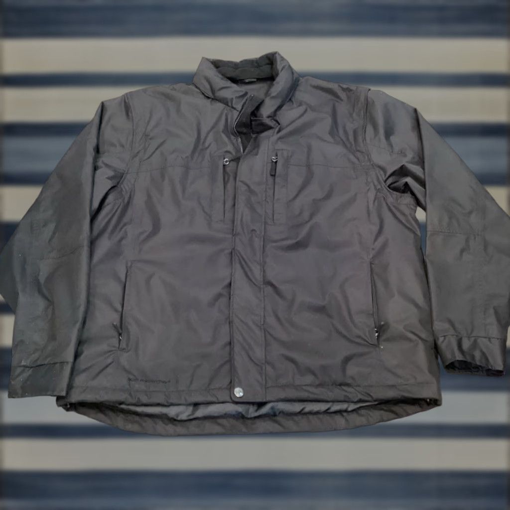Vintage VINTAGE SCOTTeVEST SeV Tec Men Jacket 2XL Black Full Zip Pockets Removable Hood Removable Sleeves Travel Casual Size US XXL / EU 58 / 5 - 1 Thumbnail