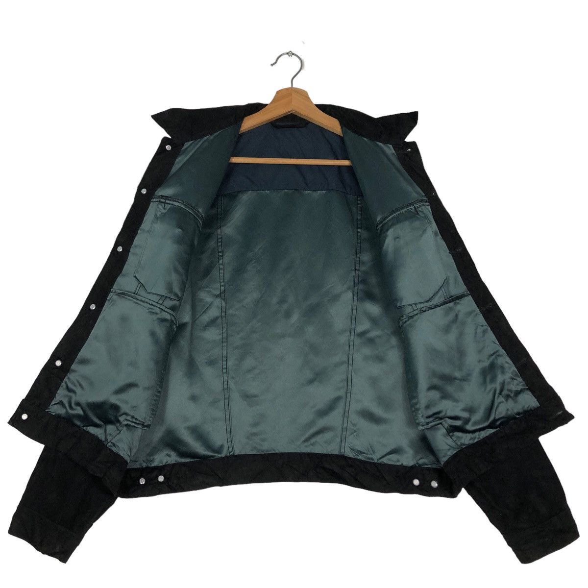 Issey Miyake 🔥90’s Vintage Leather Jacket Chore Work GU Japan Made Size US L / EU 52-54 / 3 - 11 Thumbnail