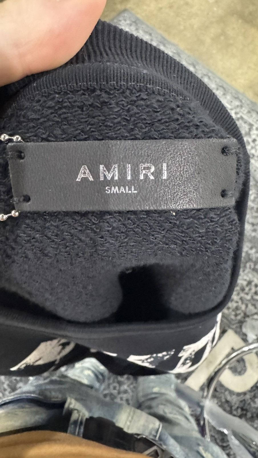 Amiri AMIRI COLLEGIATE LOGO CREW BLACK Size US S / EU 44-46 / 1 - 3 Thumbnail