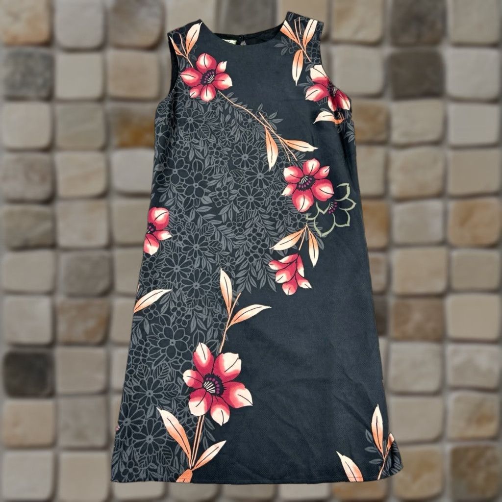 Tommy Bahama Tommy Bahama Dress Womens Small Black Red Floral Silk Size S / US 4 / IT 40 - 1 Thumbnail
