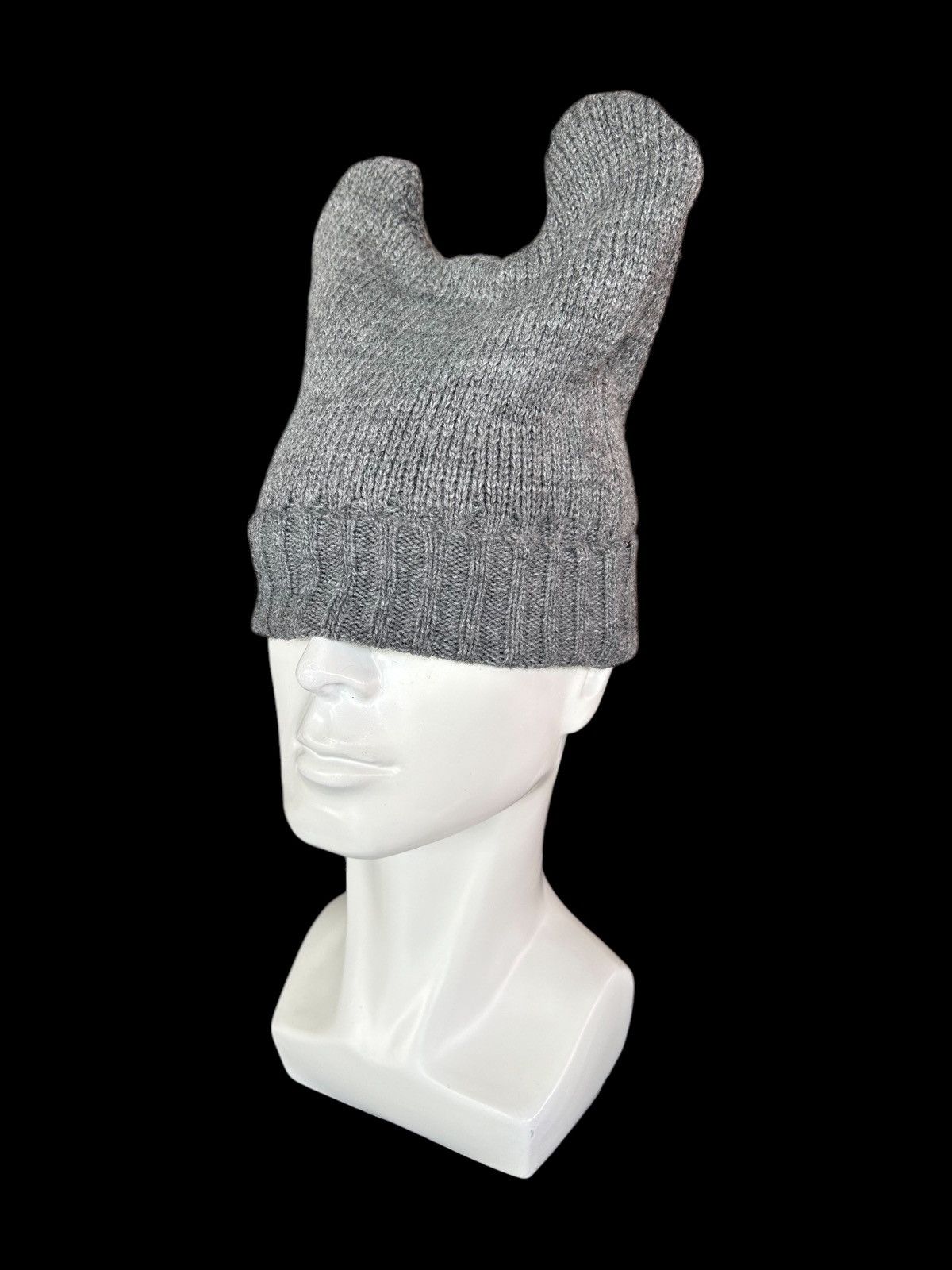 Japanese Brand × Kapital × Vintage Devil Horn knitt Beanie Hats Rare🎌☠️☠️ Size ONE SIZE - 2 Thumbnail