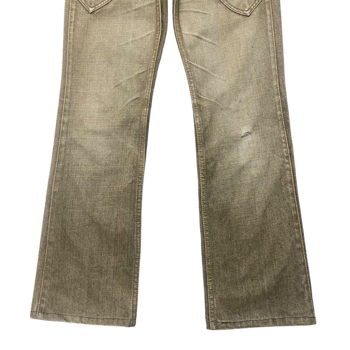 Nicole Club Nicole Club Denim Snake Skin Leather Flare Jeans Size US 29 - 6 Thumbnail