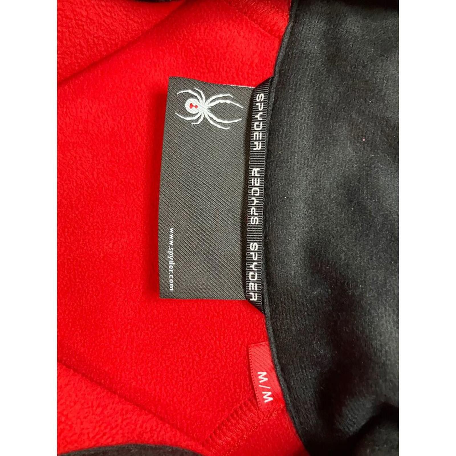 Spyder Spyder Men's Quarter-Zip Pullover Red Black Fleece Outdoor M Size US M / EU 48-50 / 2 - 5 Thumbnail