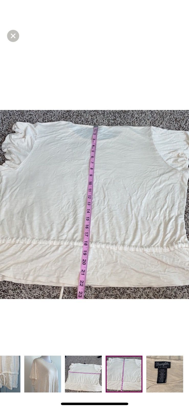 Wrangler Wrangler retro XL cream tee Size XL / US 12-14 / IT 48-50 - 4 Thumbnail