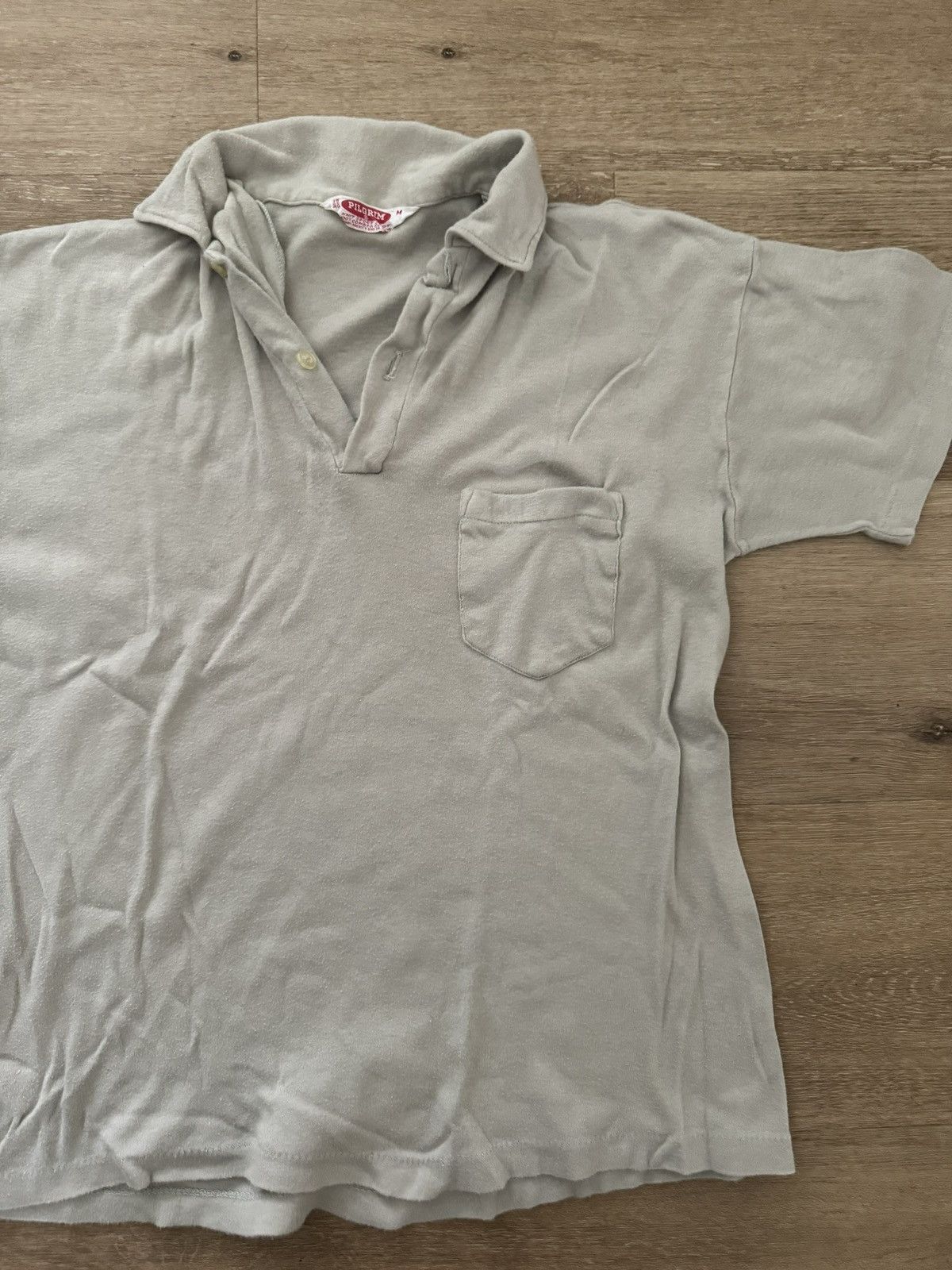 Japanese Brand × Pilgrim Surf + Supply × Vintage Vintage Pilgrim Surf Fitted Short Sleeve Polo Medium Size M / US 6-8 / IT 42-44 - 6 Thumbnail