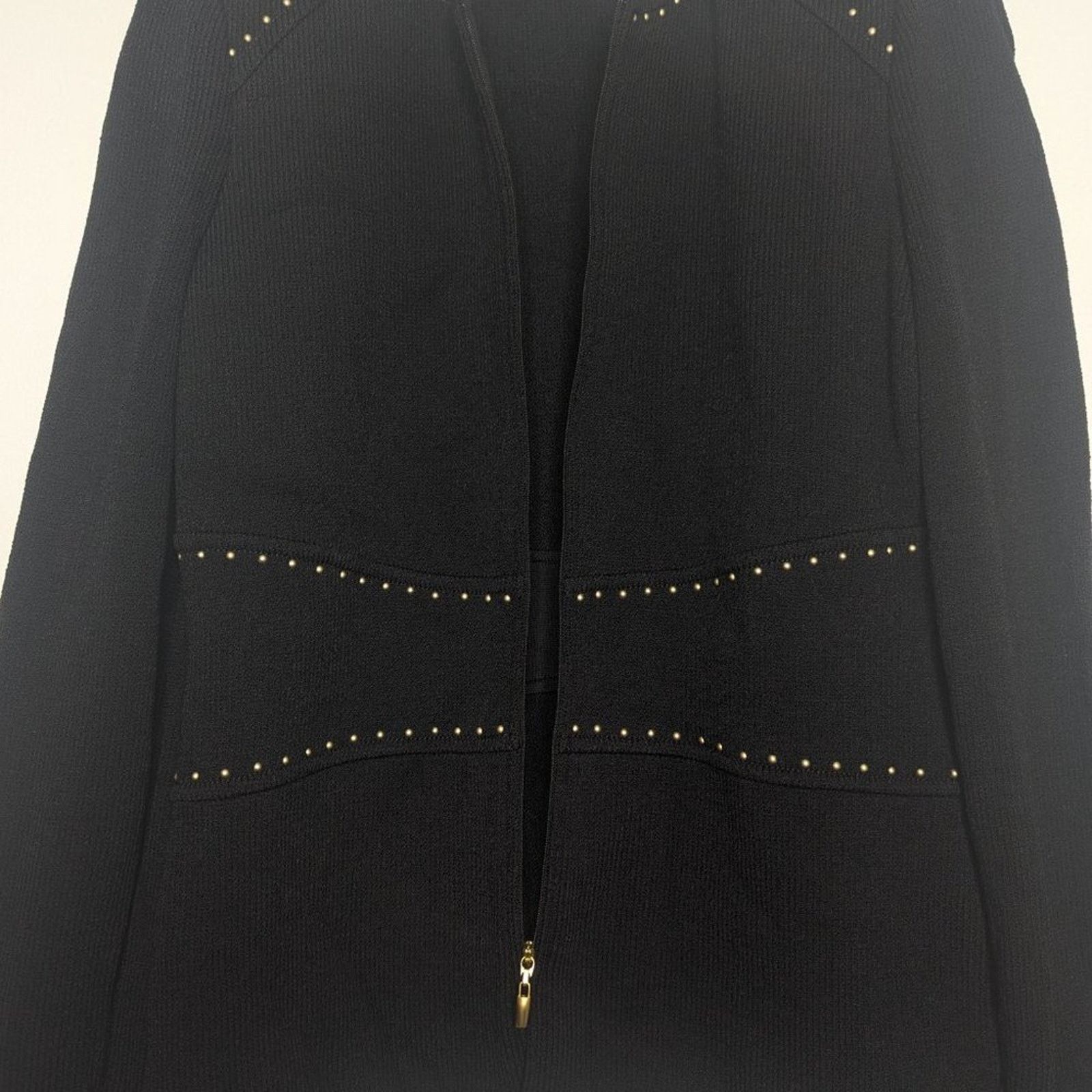 St. John St. John Vintage Black Full Zip Long Sleeve Jacket Studded 2 Size S / US 4 / IT 40 - 5 Thumbnail