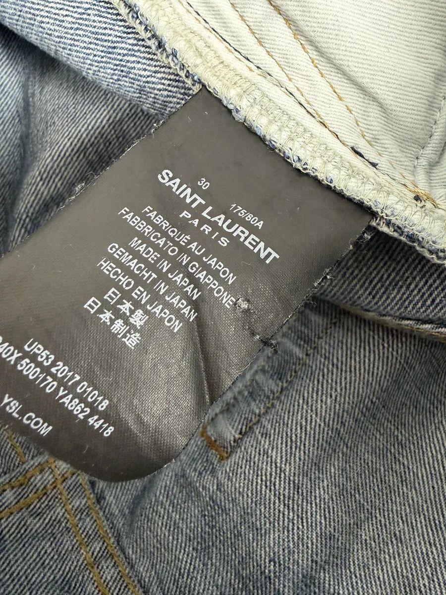 Saint Laurent Paris SS2017 Saint Laurent Blue Denim Jeans Size US 30 / EU 46 - 8 Thumbnail