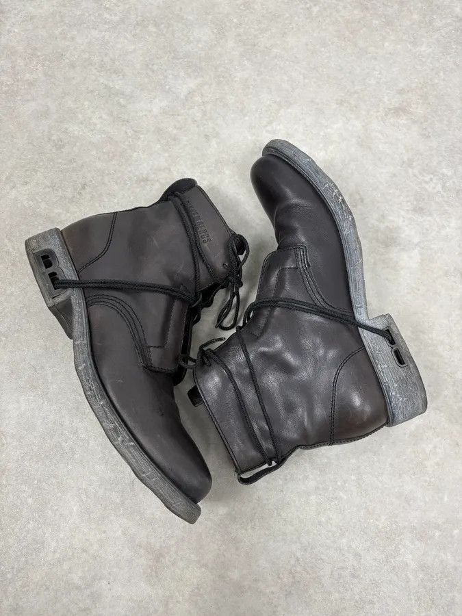 Dirk Bikkembergs 1990s Dirk Bikkembergs B-Laced Brown Combat Boots Size US 7 / EU 40 - 6 Thumbnail