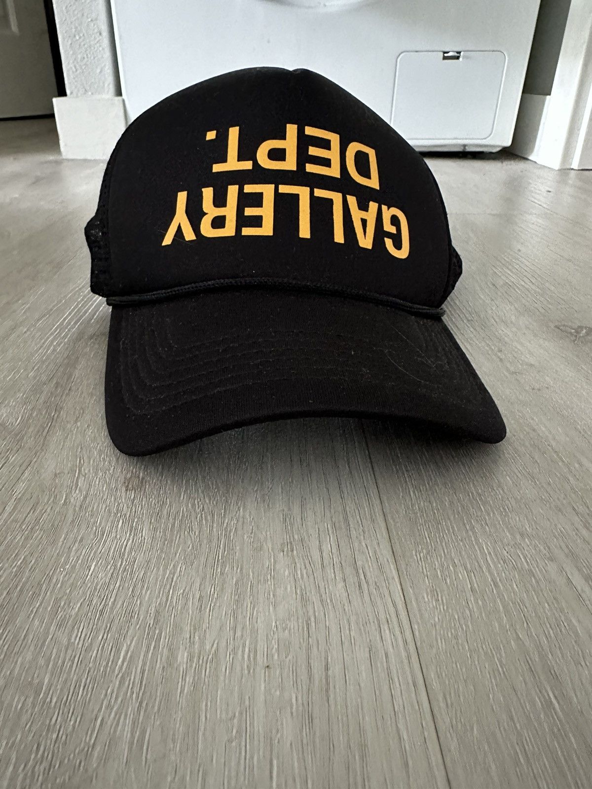 image of Gallery Dept Upside Down Logo Trucker in Black, Men's