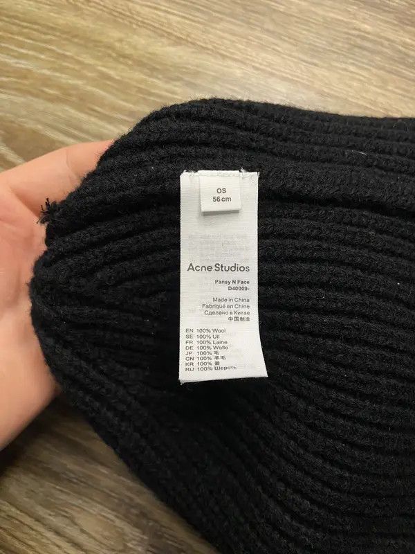 Acne Studios × Japanese Brand Acne Studio Crazy Wool Big Box Logo Y2K Hat Cap Size ONE SIZE - 9 Thumbnail