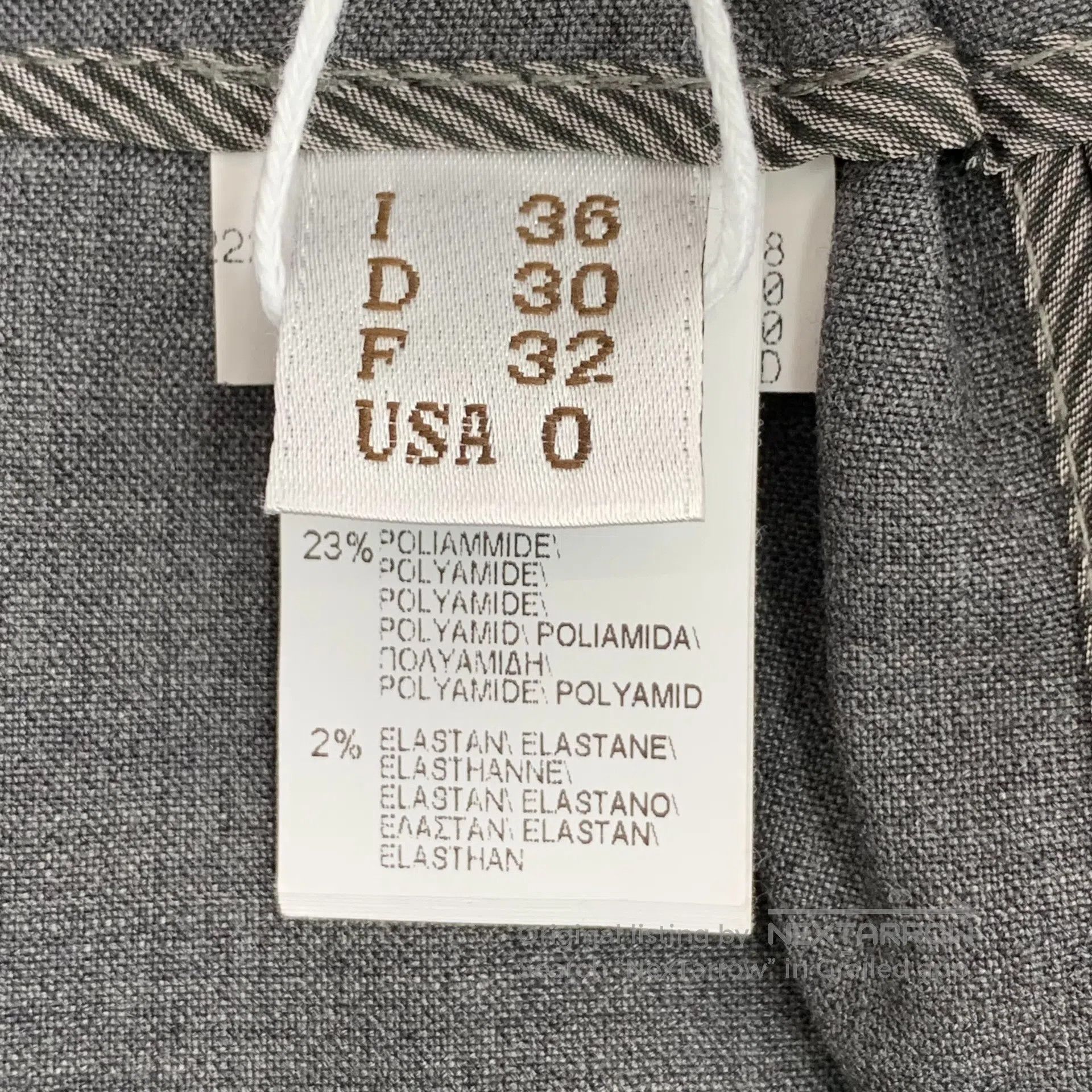 Brunello Cucinelli Brunello Cucinelli size XS Gray belt design wool trousers| Size US 27 - 7 Thumbnail