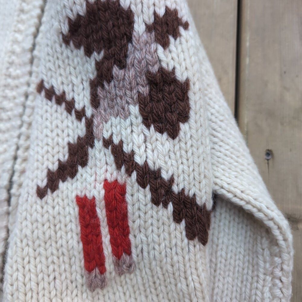 Other Vtg 70s Lightning Zip Cardigan Sweater Women's White Tight- Size S / US 4 / IT 40 - 4 Thumbnail