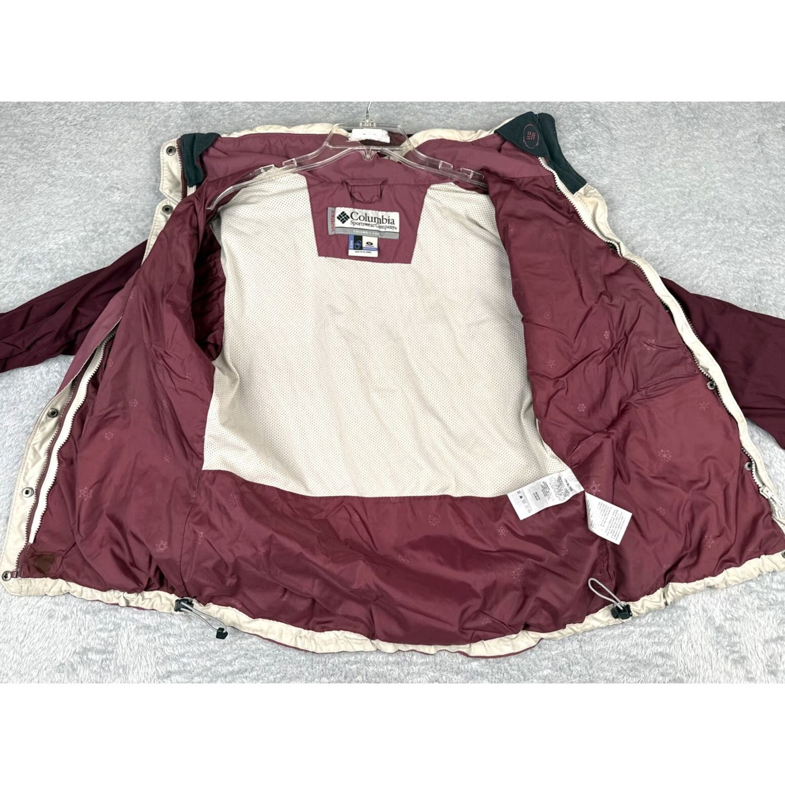 Pinko Columbia Jacket Womens Medium Pink Full Zip Hooded Nylon Vertex Insulated Lightweight Pockets Fall Winter Spring Size M / US 6-8 / IT 42-44 - 2 Thumbnail