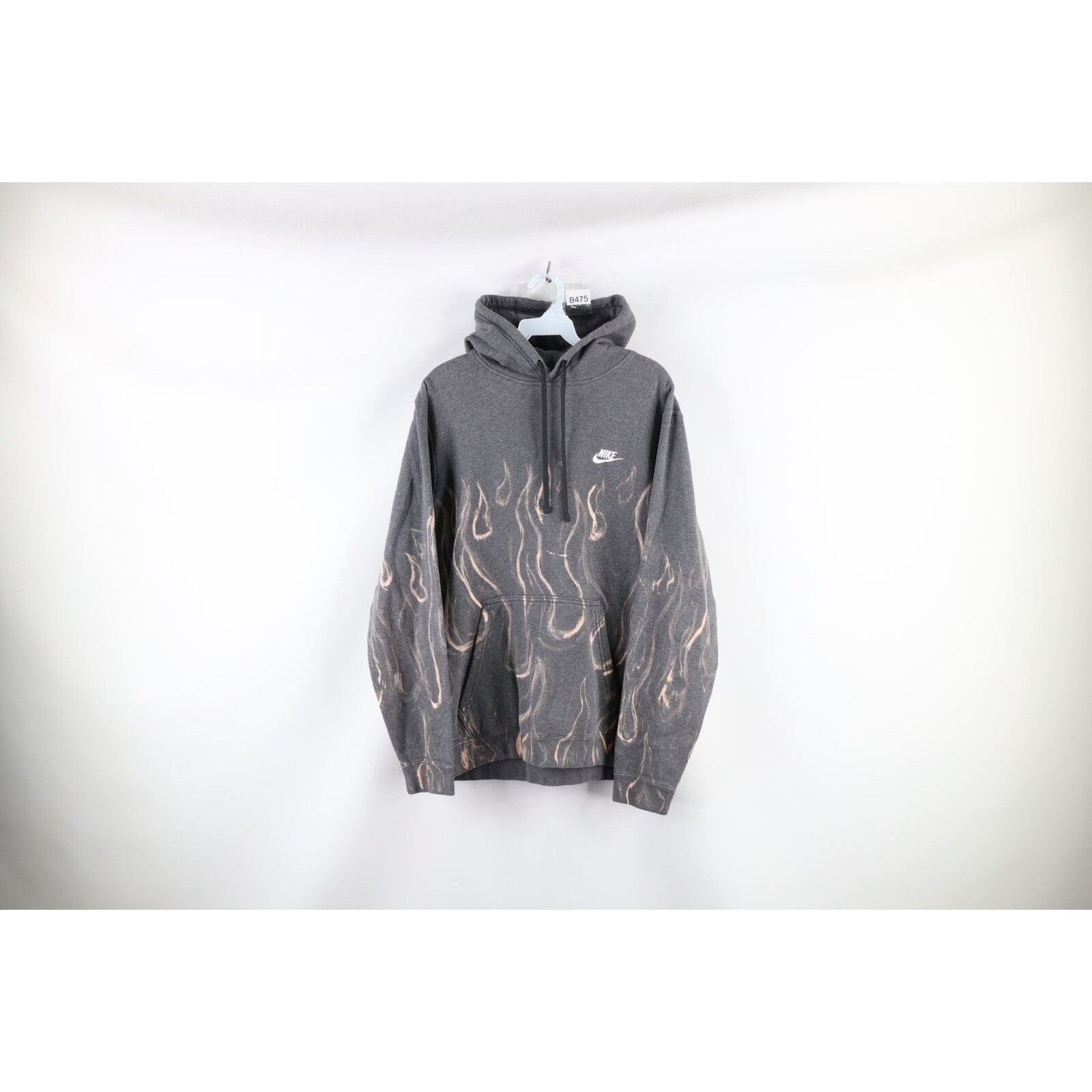 Vintage Nike Travis Scott Mini Swoosh Fire Flames Hoodie