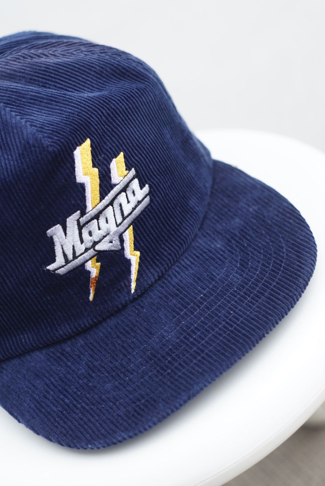 Vintage Vintage Magna Cigarettes Logo corduroy hat Size ONE SIZE - 2 Thumbnail
