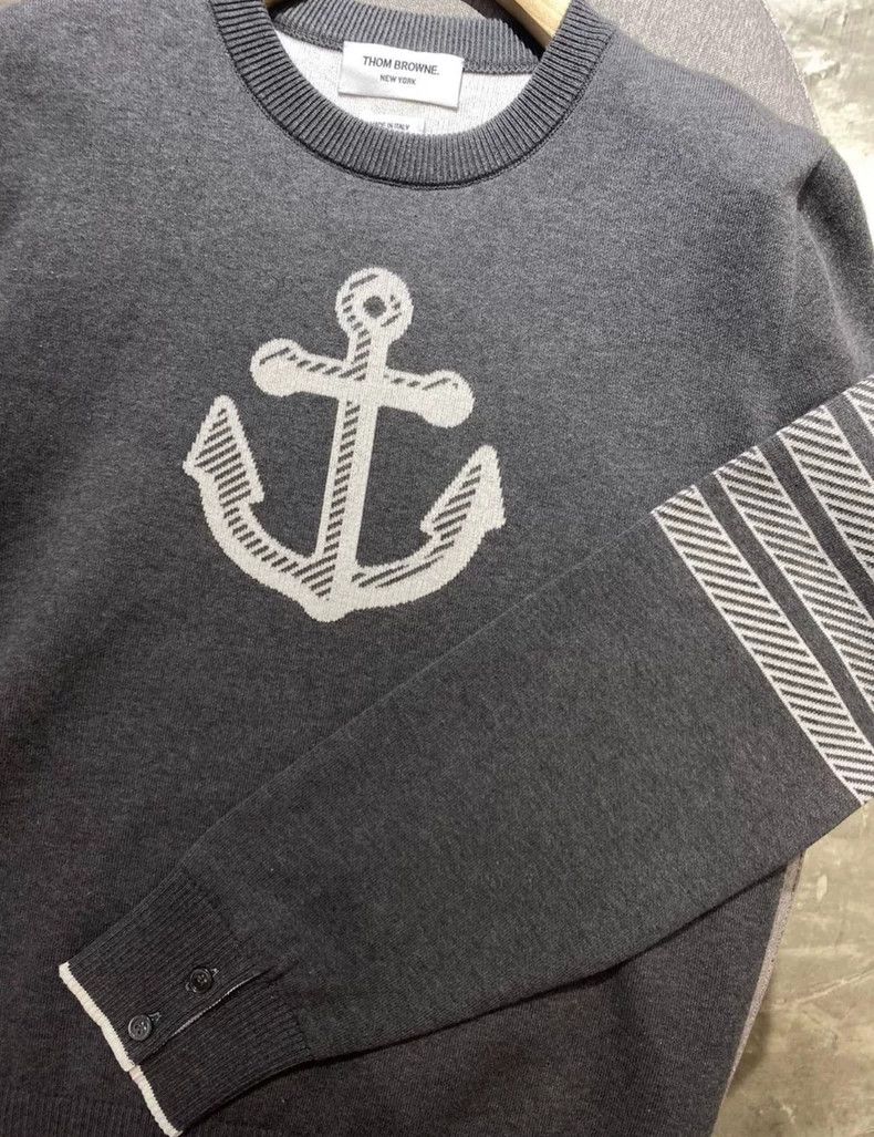 Thom Browne Thom Browne Ship anchor knit sweater Size US L / EU 52-54 / 3 - 7 Thumbnail