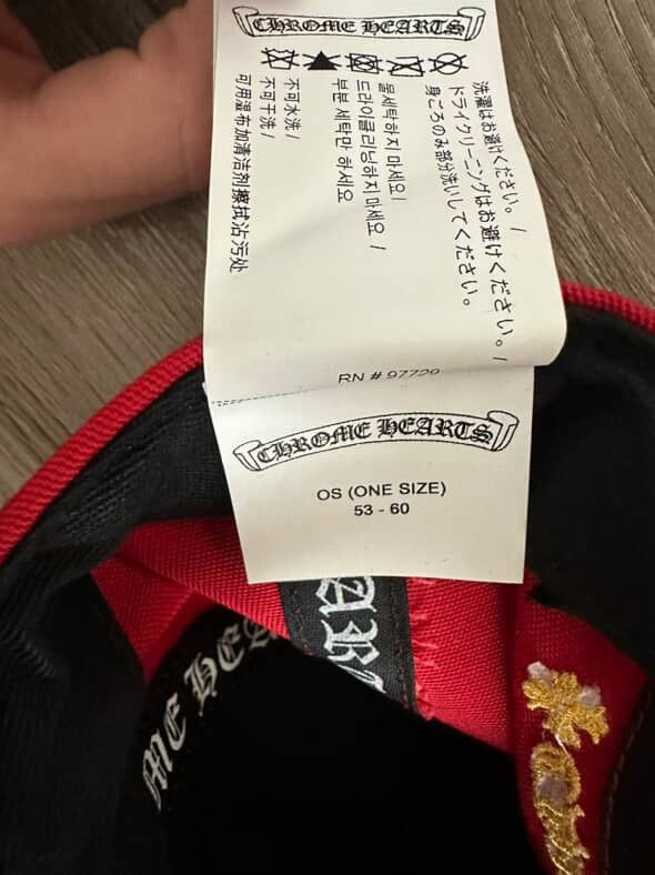 Chrome Hearts Red Chrome hearts hat Size ONE SIZE - 9 Thumbnail